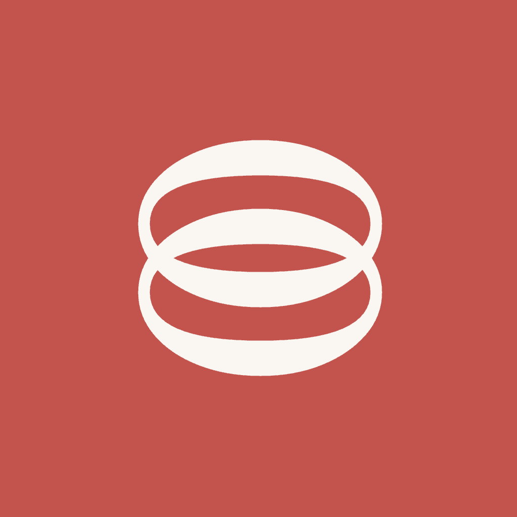 loop monogram, overlapping o glyphs forming a connected ring
