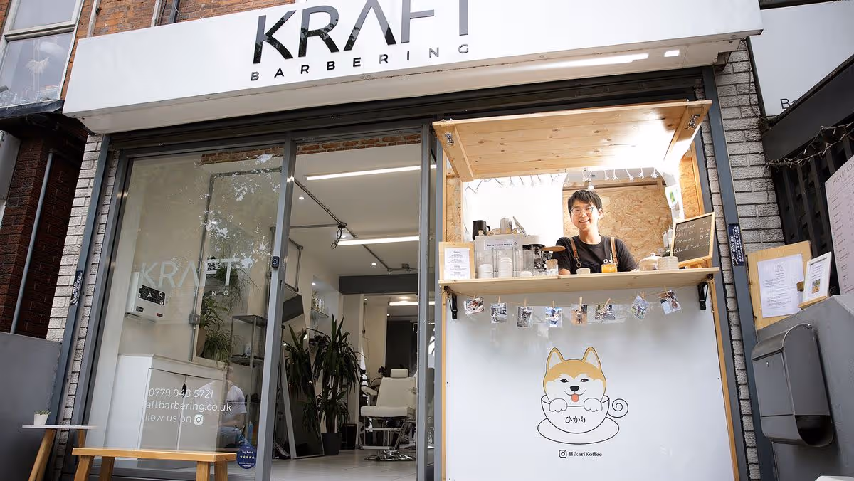 Kraft Barbering, an independent barbershop on Wilmslow Road, Didsbury.